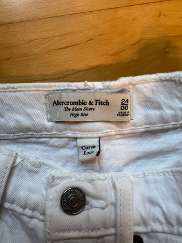 Abercrombie & Fitch Abercrombie High Rise Mom Jean Shorts Curve Love