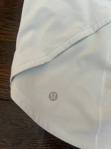 Lululemon Light blue  speed up shorts 4” High Rise