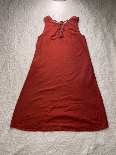 Uniqlo Rust Linen Blend Sleeveless Sz Small Women