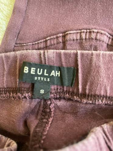 Beulah Maroon Textured Pants