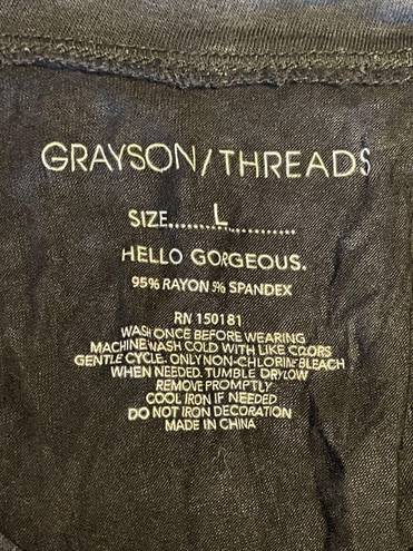 Grayson Threads Large “Be Nice Drink Wine Pet Dogs” Graphic Tank Top 