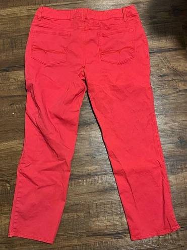 Faded Glory  Women’s Vibrant Red Jeans - Size: 18