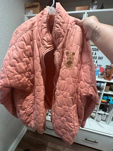 Disney Parks Minnie Pink Quilted Jacket