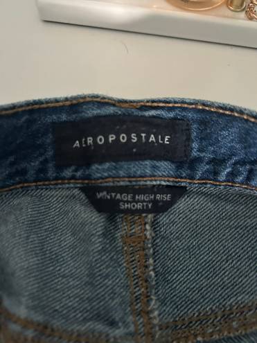 Aeropostale Dark Blue High Rise Shorts