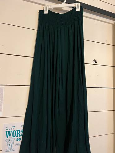 Earthbound dark green flowy pants