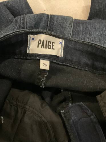 Paige Jeans Womens 26 Skyline Boot Dark Wash mid rise Blue wide leg