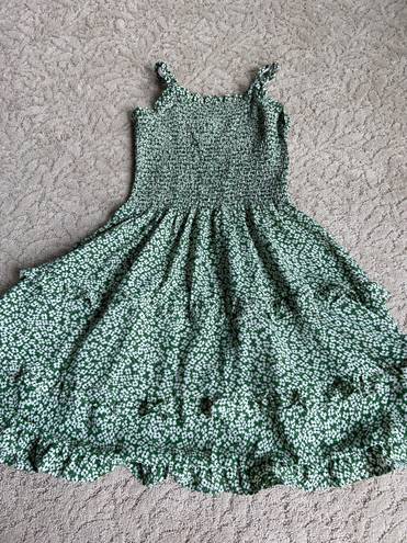 Green Floral Summer Dress