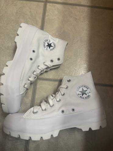 Converse Lugged  high top platform Size 8