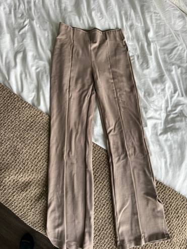 Abercrombie & Fitch Ponte Split-Hem Flare Pant