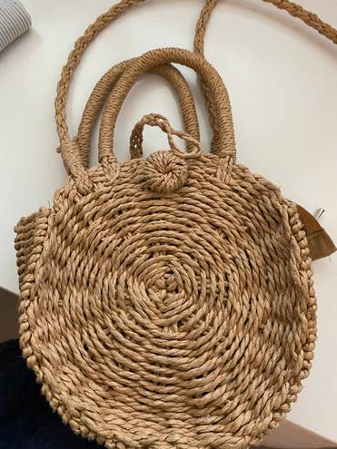 Round Rattan Bag