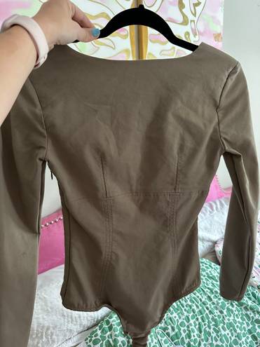 ZARA Tan Bodysuit