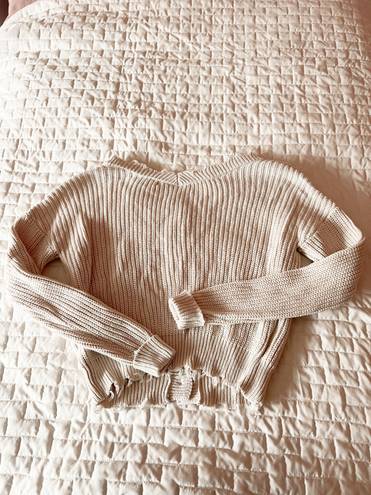 Moon & Madison Button Front Distressed Sweater Size XS