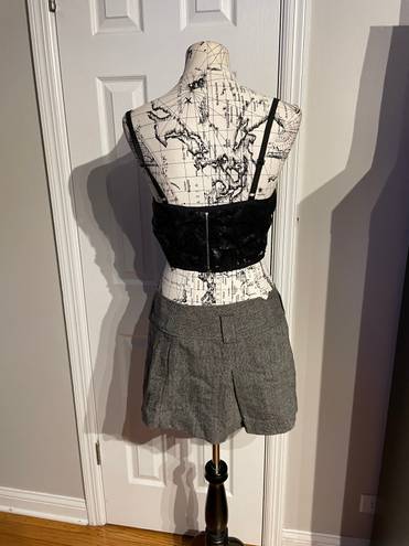 American Eagle Outfitters Wool Blend Mini Skirt Pleated Paneled School girl Pinstripes Vintage Y2k Coquette 