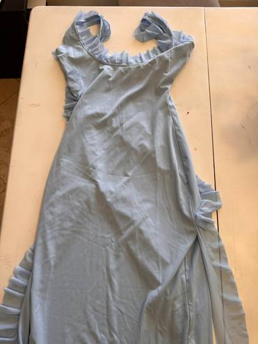 Rosedress blue ruffle maxi dress