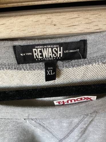 REWASH Grey Crew