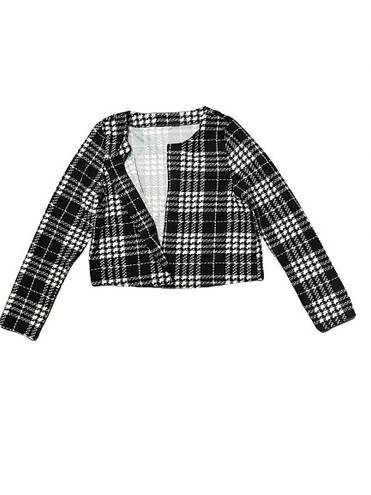 Houndstooth Cardigan Blazer