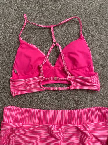 Pink High Waisted Bikini Set Size L