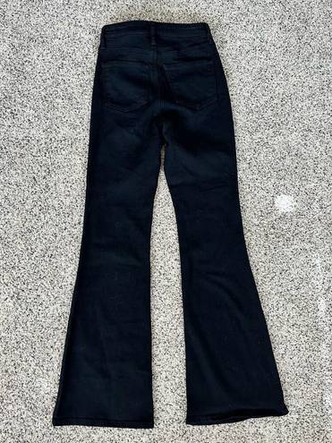 Dynamite NWT  Hailey Flare Jeans Jet Black Retro Cowgirl Womens Size 24 $60