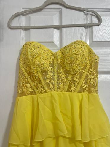 Yellow Prom Dress Size 12