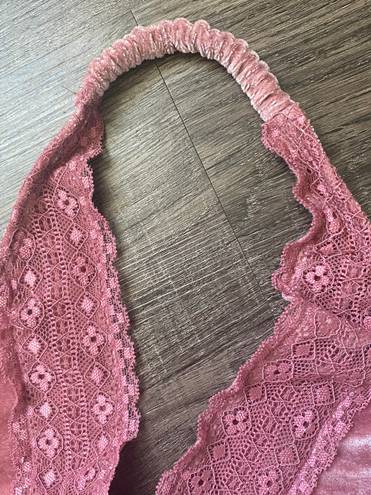 onetheland Velvet  Bralette Small Pink