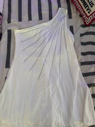 Queen of Sparkles Tennis Dress White Size XS