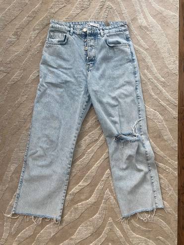 ZARA Straight Leg Blue Jeans