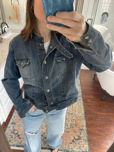 Liz Claiborne Vintage Moto Denim Style Jacket