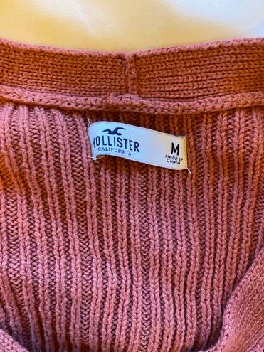 Hollister Pink Cropped Cardigan