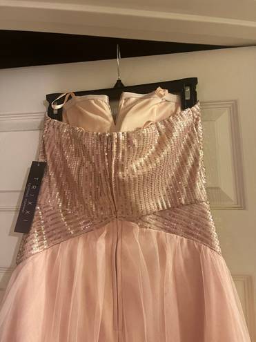 Trixxi Rose gold and blush pink dress