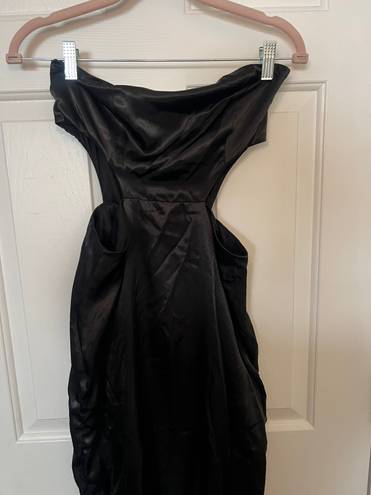 Pretty Little Thing Black Cutout Maxi Dress