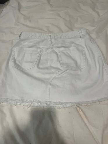 Trina Turk White Jean Skirt