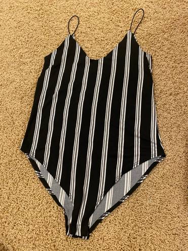 Gaze USA Gaze Brand Striped Bodysuit