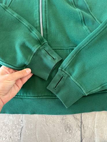 Lululemon Scuba Oversized Half-Zip Hoodie in Everglade Green