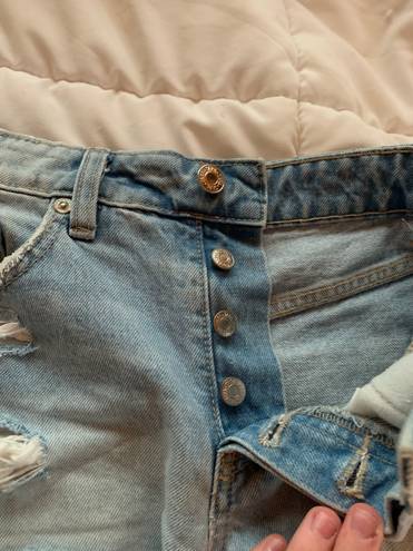 ZARA light wash jean shorts