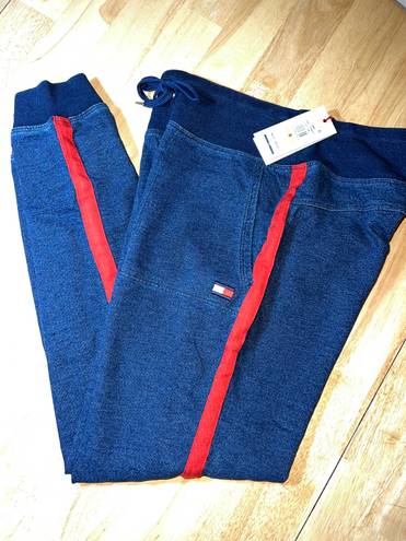 Tommy Hilfiger Denim Terry Slimfit Sweatpant with Side Stripe Medium BNWTS $49