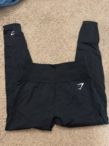 Gymshark Womens Black High Waisted Seamless Leggings  Size Medium