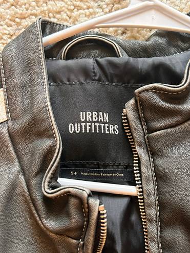 Urban Outfitters Cropped Leather Jacket