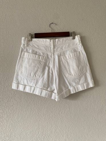 Gap Super High Rise White Jean Shorts