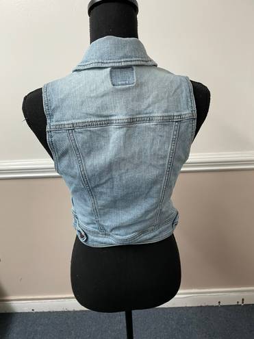 American Eagle Jean Jacket Vest