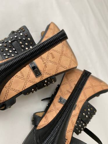 L.A.M.B. Studded High Heel Sandals