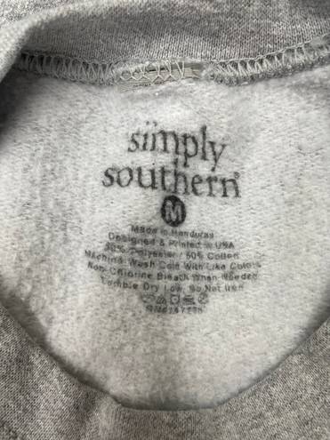 Simply Southern Bee Kind Grey Sweatshirt Size Medium