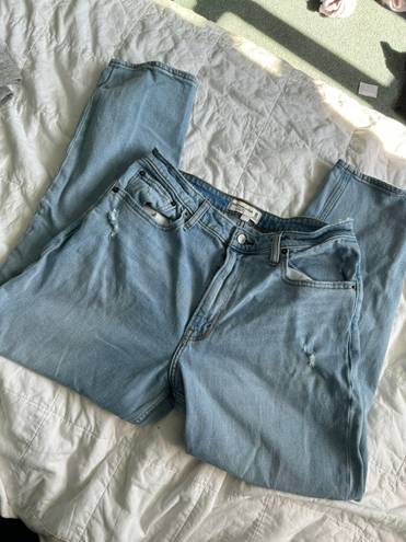 Abercrombie & Fitch High Rise Mom Jeans Curve Love