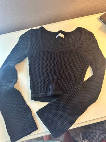 Hollister Cropped Knit Sweater