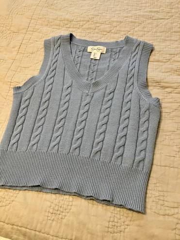 Jessica Simpson Light Blue Knit Sweater Vest