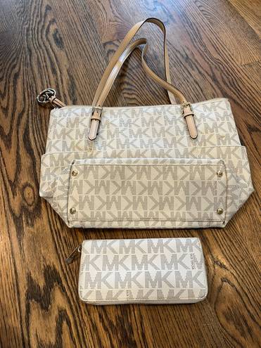 Michael Kors Tote And Matching Wallet