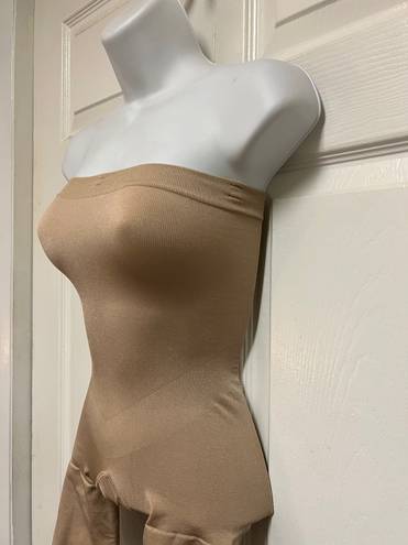 Spanx By Sara Blakey Tan Mid-Thigh Strapless Shaper