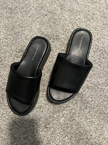 Aeropostale Platform Leather Sandals