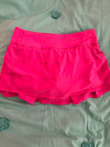 Lululemon Sonic Pink Pace Rival Skirt