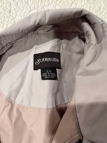 St. John’s Bay Cream Vintage Bomber Jacket