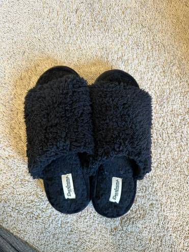 Dearfoams Black Slippers